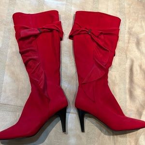Glamorous ultra suede stretch boots
